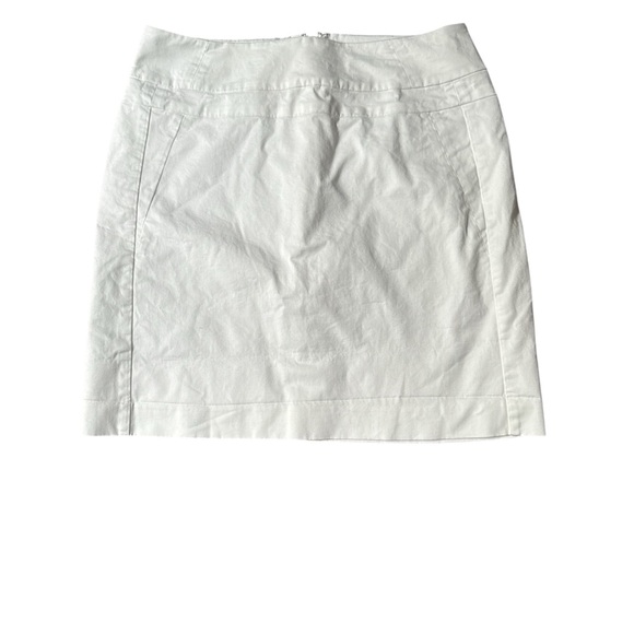 Ann Taylor White Mini Pencil Skirt Casual - Picture 1 of 3